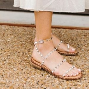 Steve Madden 9.5 Travel Clear Sandals